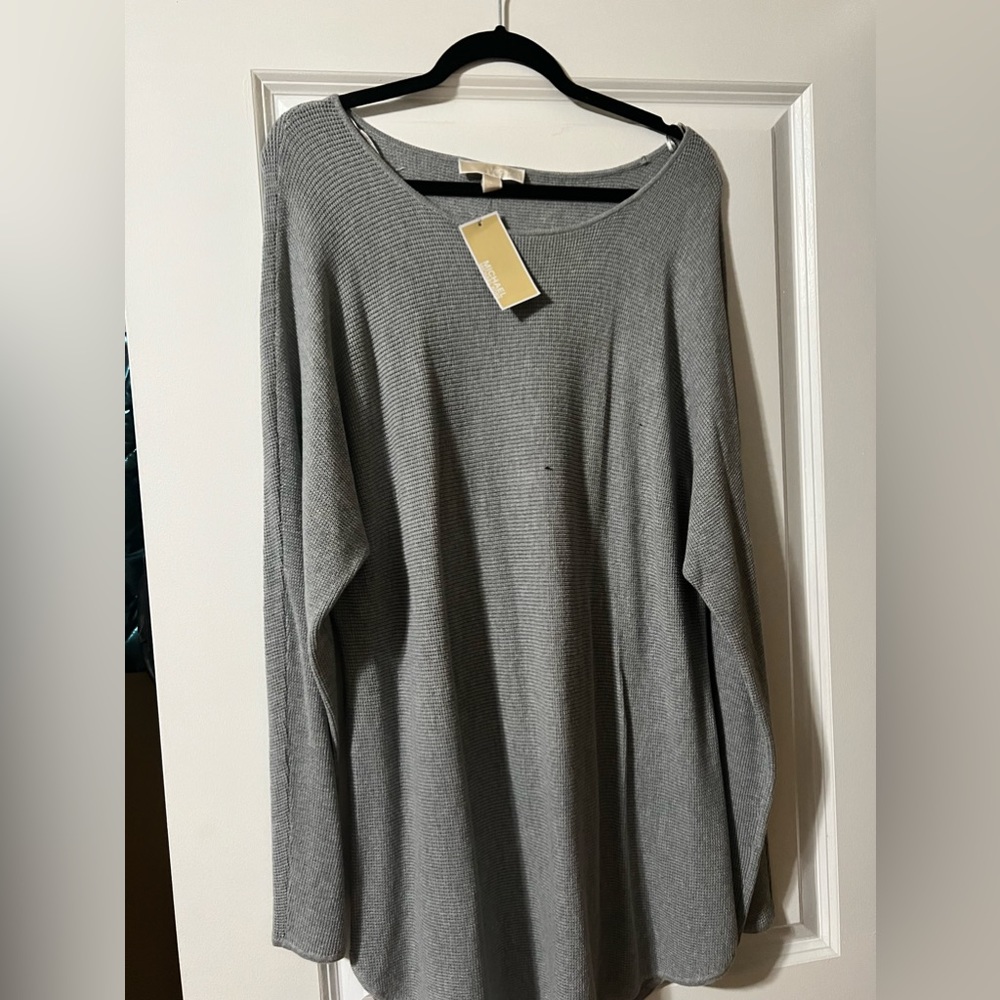 MICHAEL Michael Kors Charcoal Scoop Neck Sweater